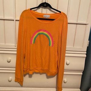 Wildfox Rainbow baggy beach jumper